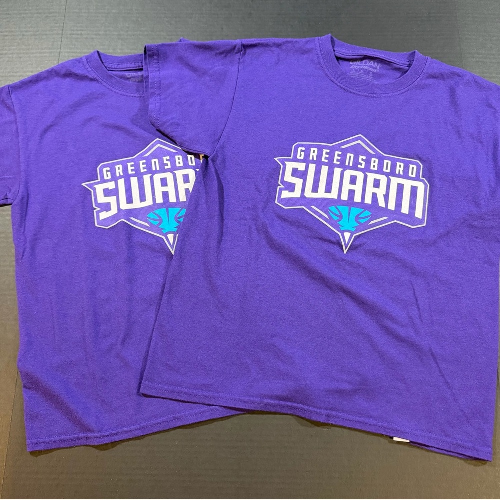 2x - Greensboro Swarm Logo Tee -           G-League team shirt - Kids Lg